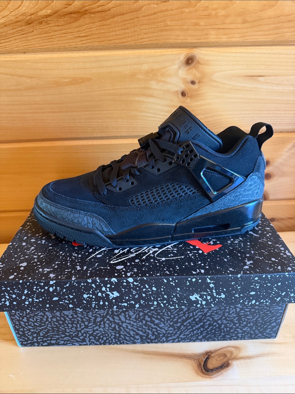 Jordan Men's Triple Black Suede Retro Basketball Sneakers